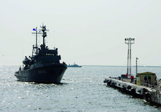 Российский ракетный корабль «Татарстан» прибыл в порт Баку