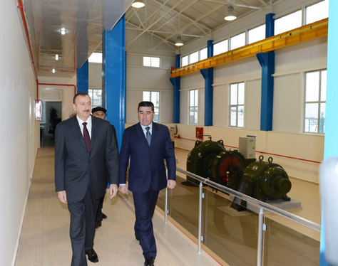Поездка Президента Азербайджана Ильхама Алиева в Гусарский район