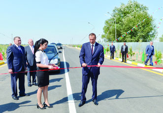 В Саатлы открыта автомобильная дорога Гараевкенд — Сымадакенд
