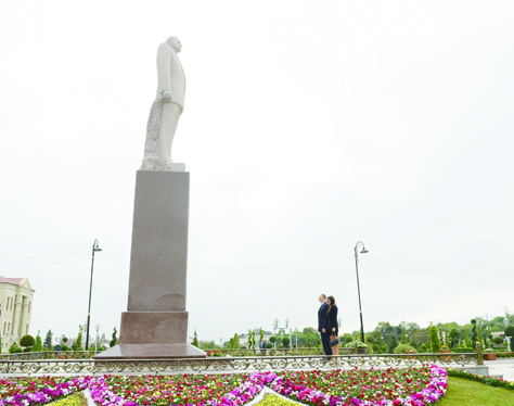 Поездка Президента Ильхама Алиева в Губинский район