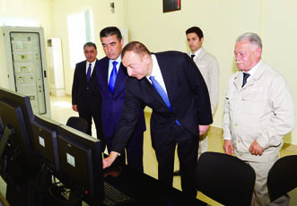 Президент Ильхам Алиев принял участие в открытии 220-киловольтной электрической подстанции «Агдаш»