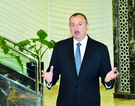 Президент Азербайджана Ильхам Алиев: «Начало функционирования Международного лечебно-отдыхательного комплекса мирового уровня «Галаалты» — показатель ускоренного и всестороннего развития нашей страны»