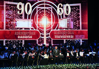 Состоялась юбилейная церемония, посвященная 90-летию Азербайджанского радио и 60-летию Азербайджанского телевидения