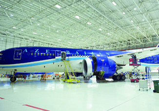 В Азербайджане впервые в СНГ выполнен C-Check на авиалайнере Boeing 787 Dreamliner