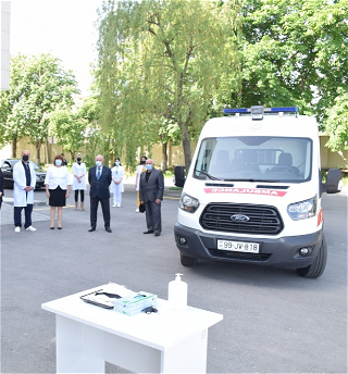 Губинской районной центральной больницепередан новый автомобиль скорой медицинской помощи