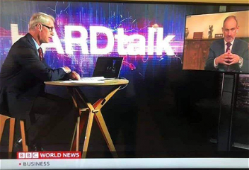 Никол Пашинян в очередной разопозорился в программе BBC HARDtalk