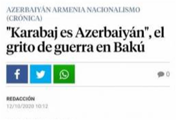 «Боевой клич в Баку:«Карабах — это Азербайджан!»