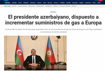 Испаноязычная пресса широко освещает интервью Президента Азербайджана информационному агентству EFE