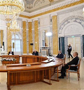 Рабочий визит Президента Азербайджана Ильхама Алиева в Россию