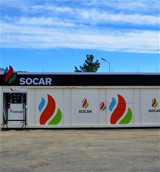 В Лачине сдана в эксплуатацию АЗС марки SOCAR
