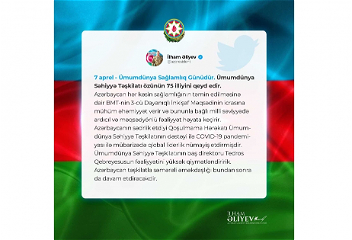 Ильхам Алиев: Азербайджан и впредь будет продолжатьплодотворное сотрудничество с ВОЗ