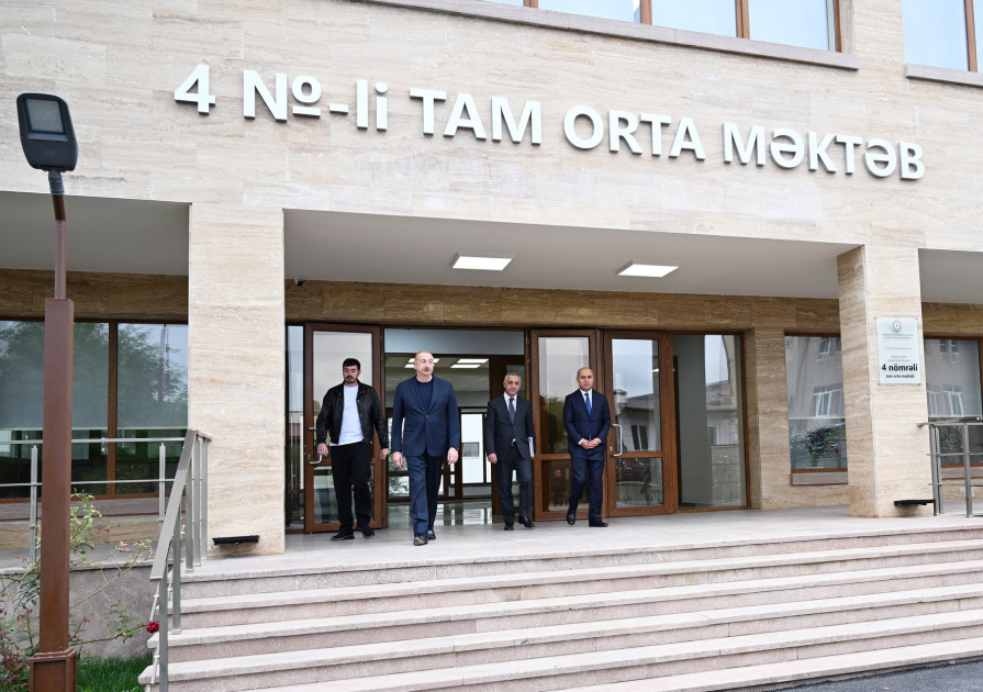 В Ханкенди после ремонта сдана в пользование полная средняя школа номер 4 имени Низами Гянджеви