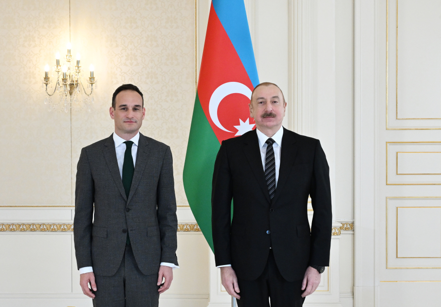Президент Ильхам Алиев принял верительные грамоты новоназначенного посла Словении в нашей стране