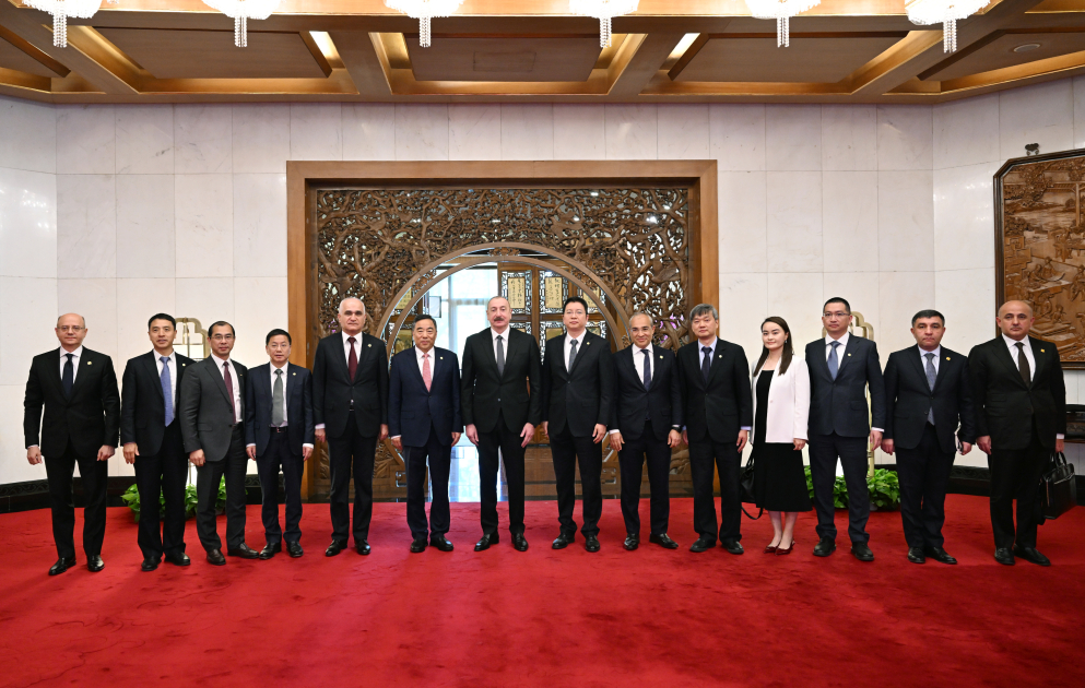 Президент Ильхам Алиев встретился в Пекине с председателем компании China Energy Engineering Corporation Limited