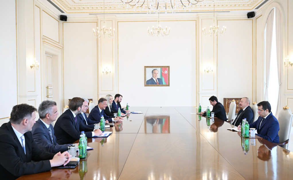 Президент Ильхам Алиев принял делегацию парламента Хорватии