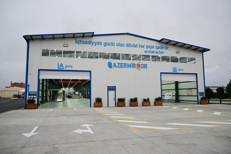 Завод Azermirror будет производить 900 тыс. кв. м зеркальных листов в год
