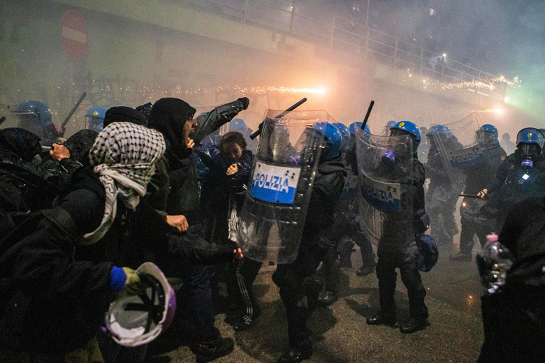 Полиция Милана задержала шестерых участников протестов против Олимпиады-2026