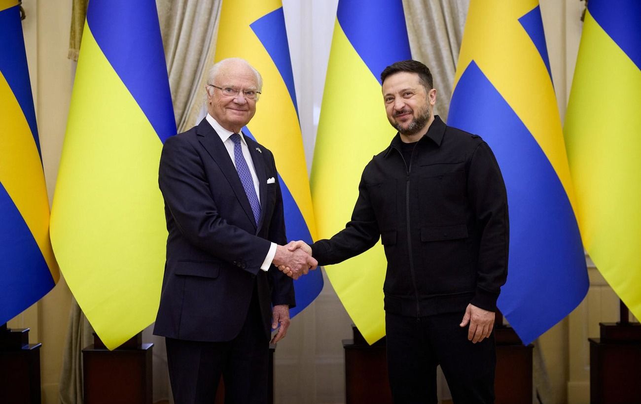 Король Швеции и глава МИД приехали на Украину