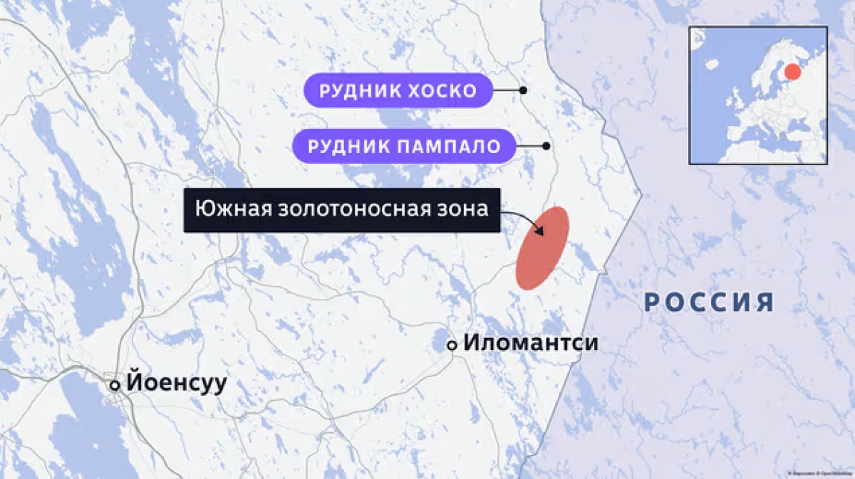 Финны нашли месторождение золота у границы с Россией