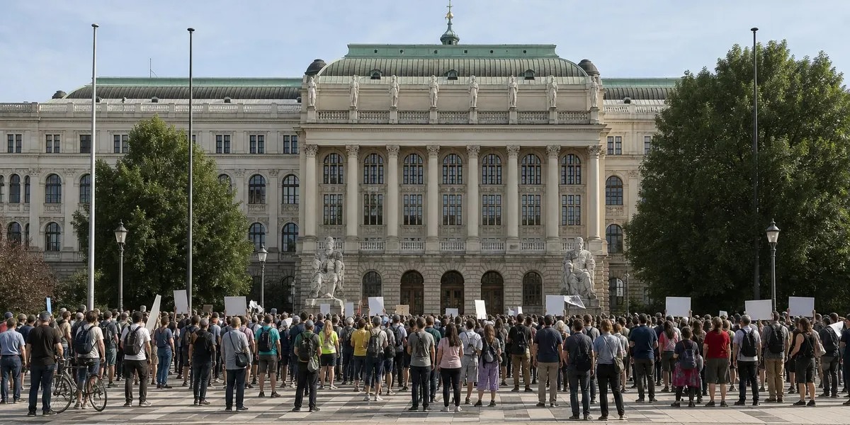 В Вене 50 тысяч человек вышли на протест против сокращения финансирования вузов